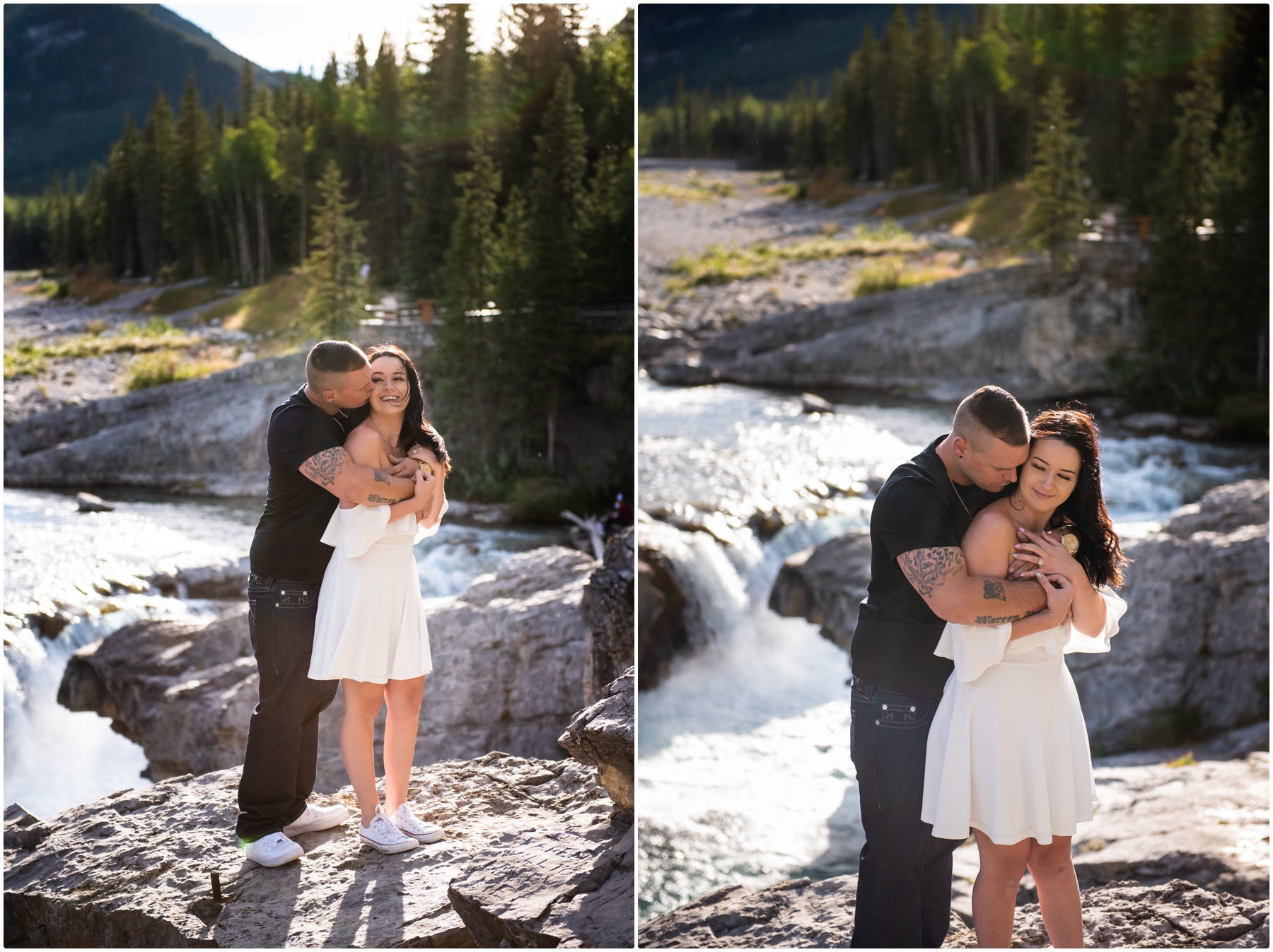 Elbow Falls Engagement Photos - Calgary Wedding Photographer