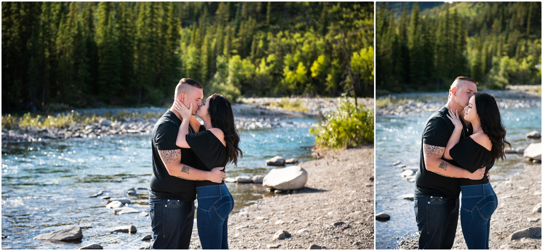 Elbow Falls Engagement Session