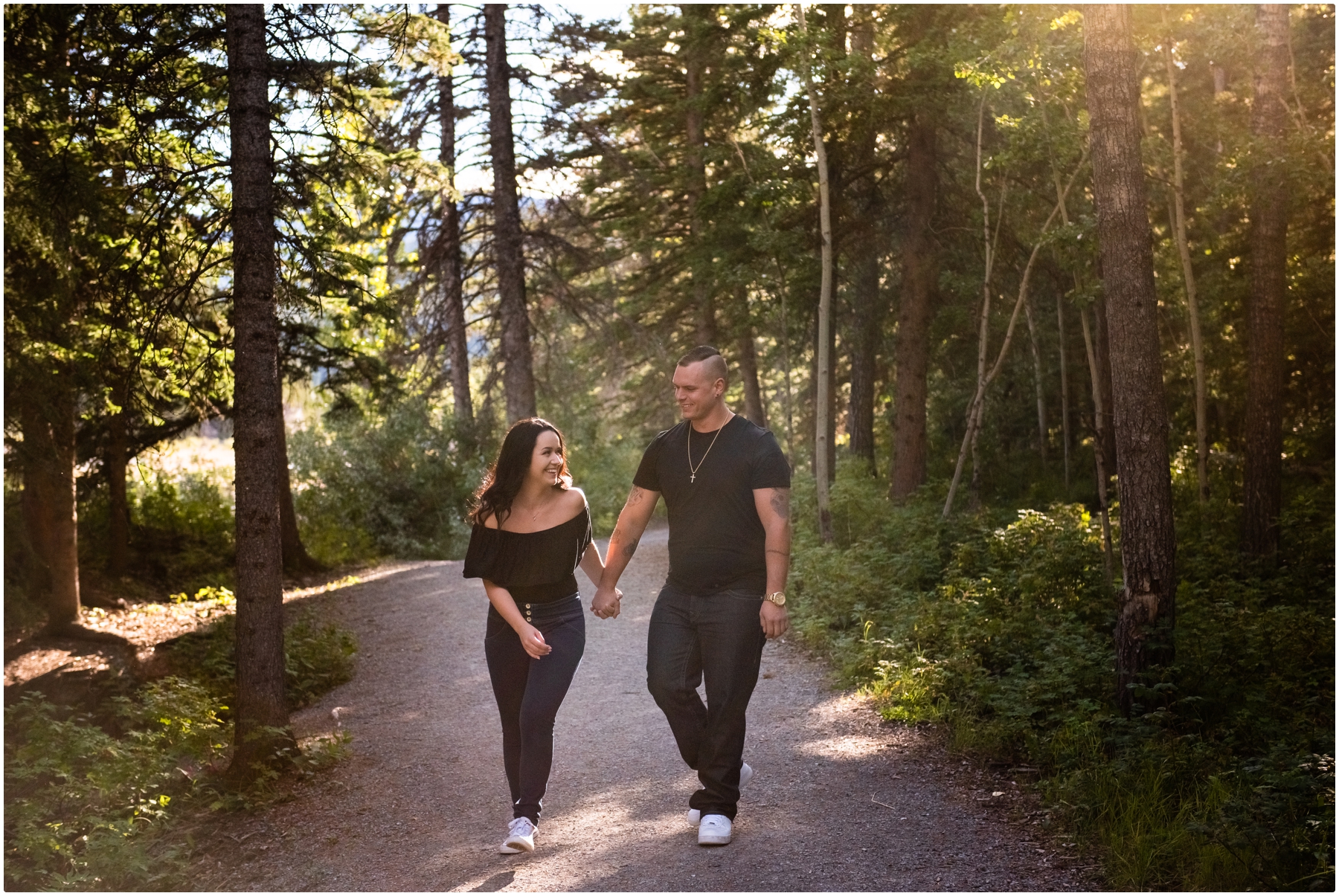 Kananaskis Elbow Falls Engagement Photos