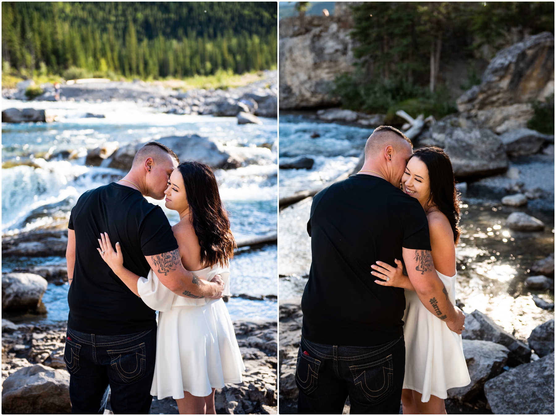 Kananaskis Elbow Falls Engagement Session - Calgary Wedding Photographer