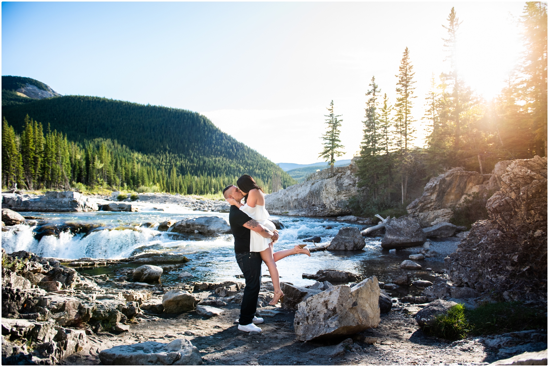 Kananaskis Elbow Falls Engagement Session