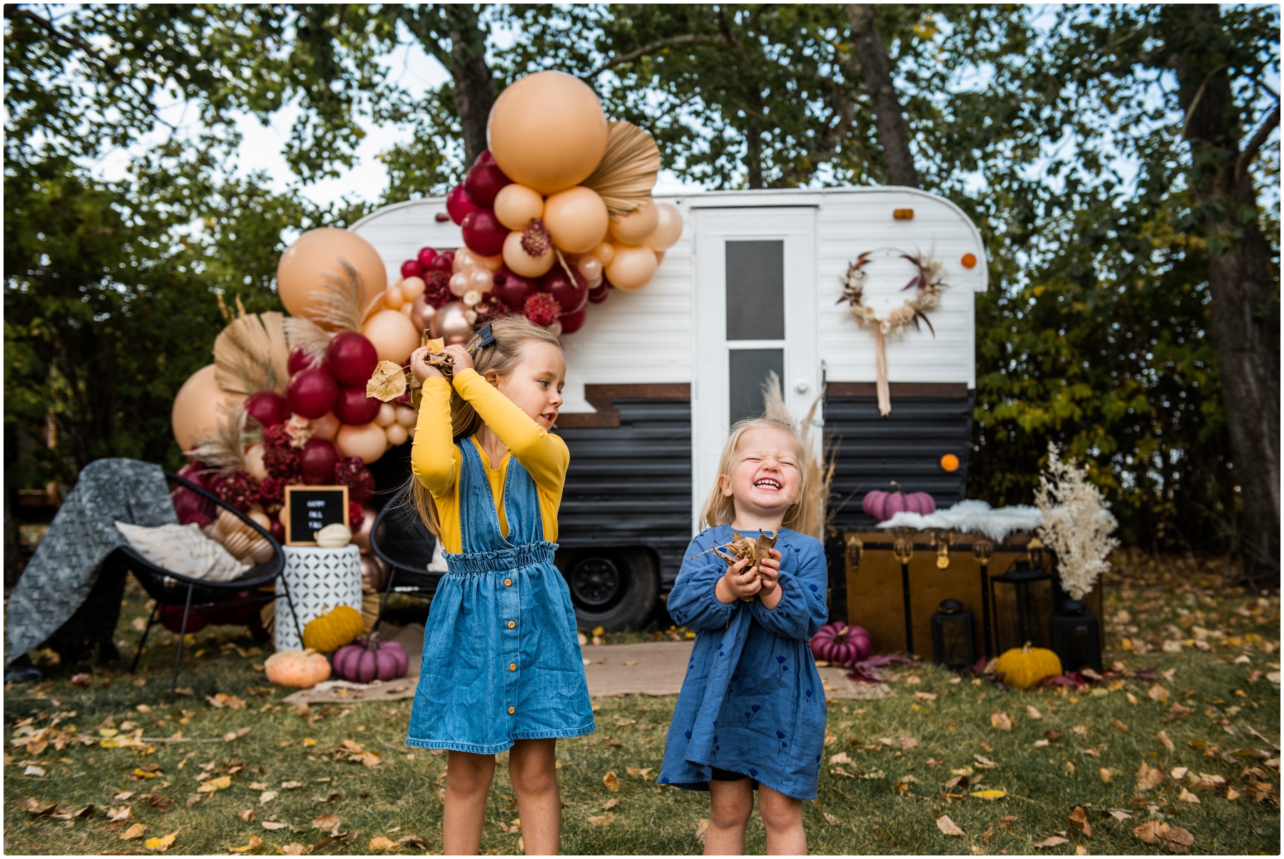 Autumn Happy Camper Photo Session Calgary