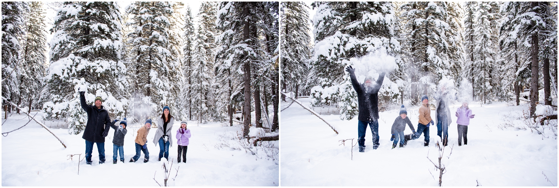 Bragg Creek Provinical Park Winter Family Photography Session