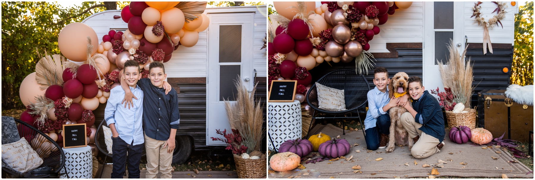 Calgary Fall Mini Sessions -Autumn Happy Camper