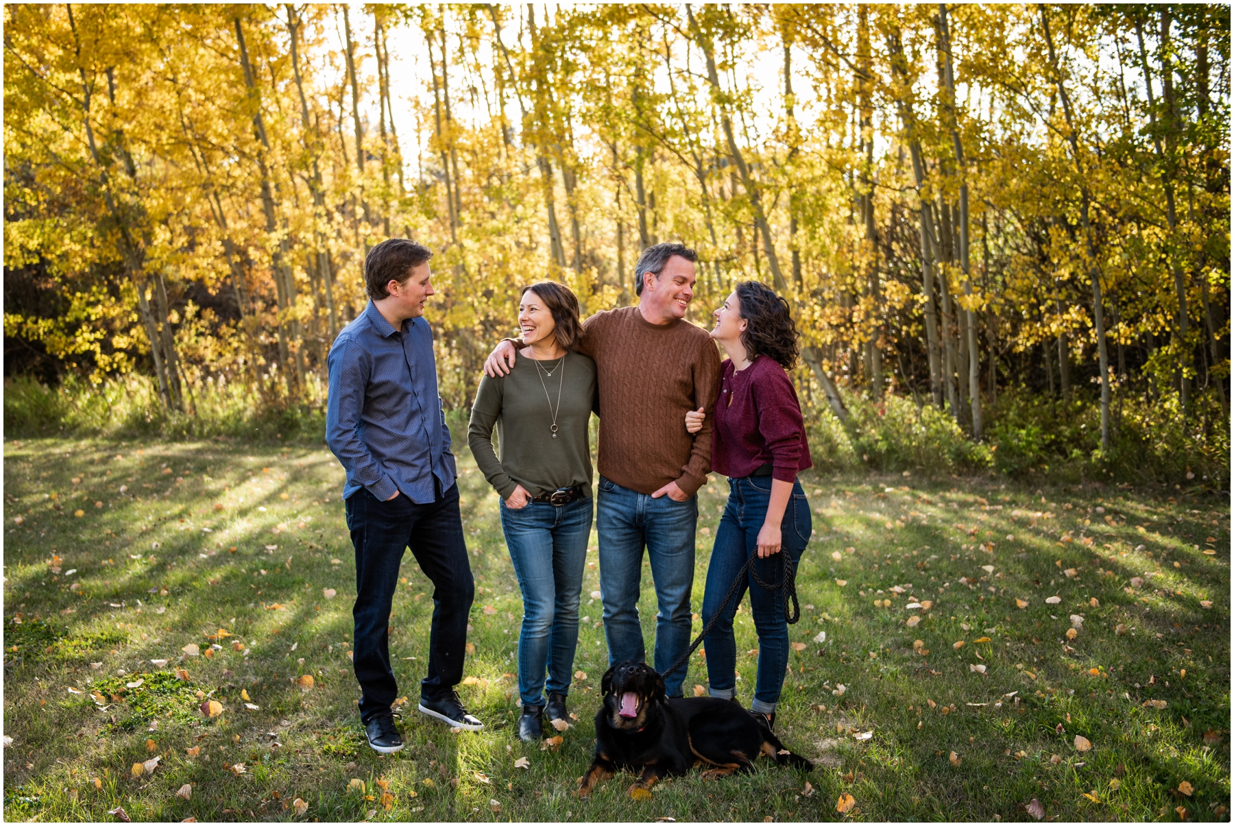 Fall Springbank Family Photography