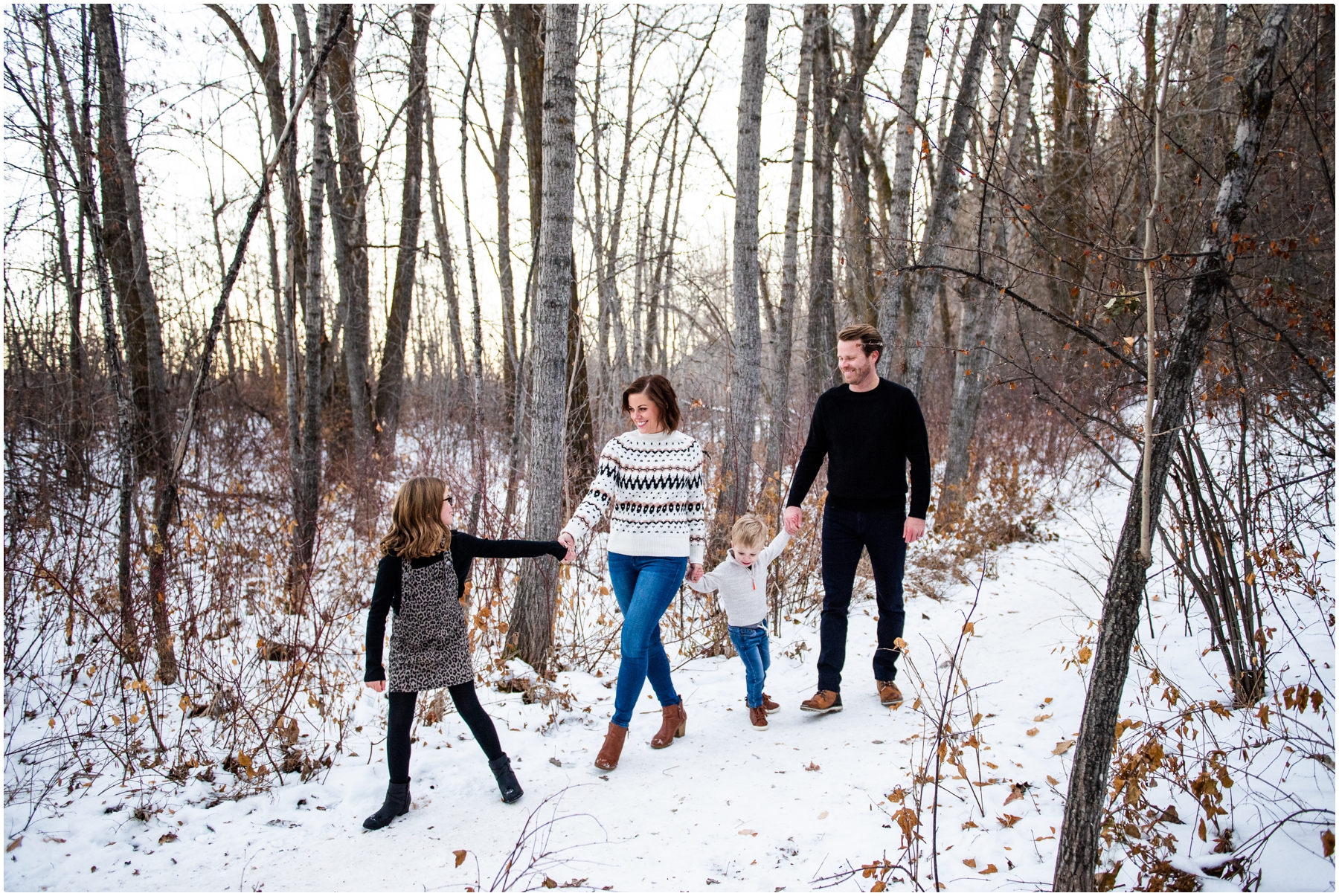 Edworthy Park Winter Calgary Family Photos