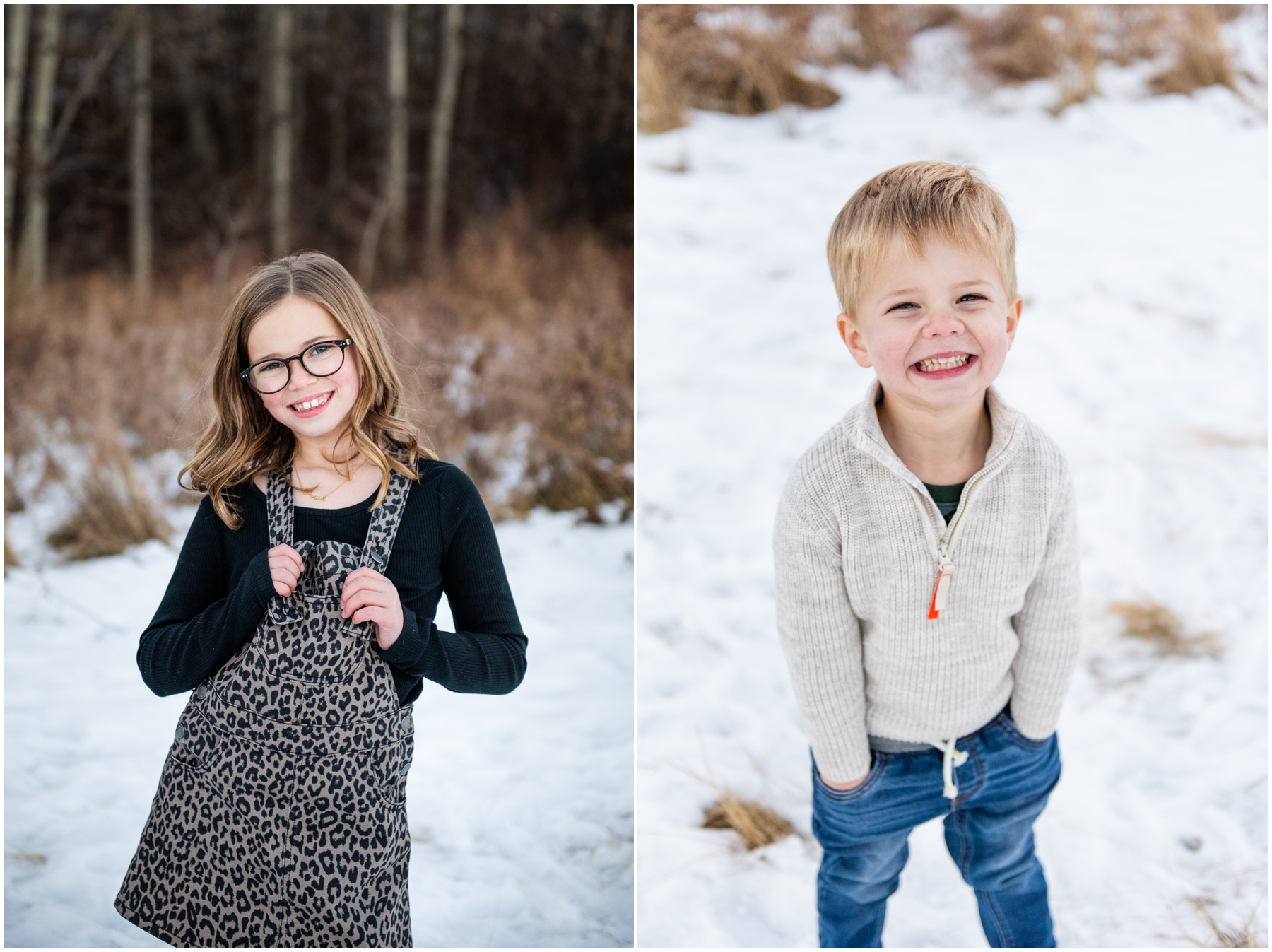 Winter Calgary Family Photo