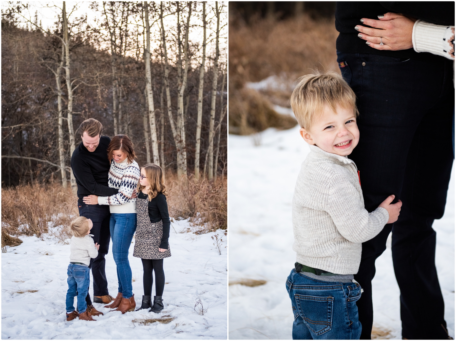 Winter Edworthy Park Family Session