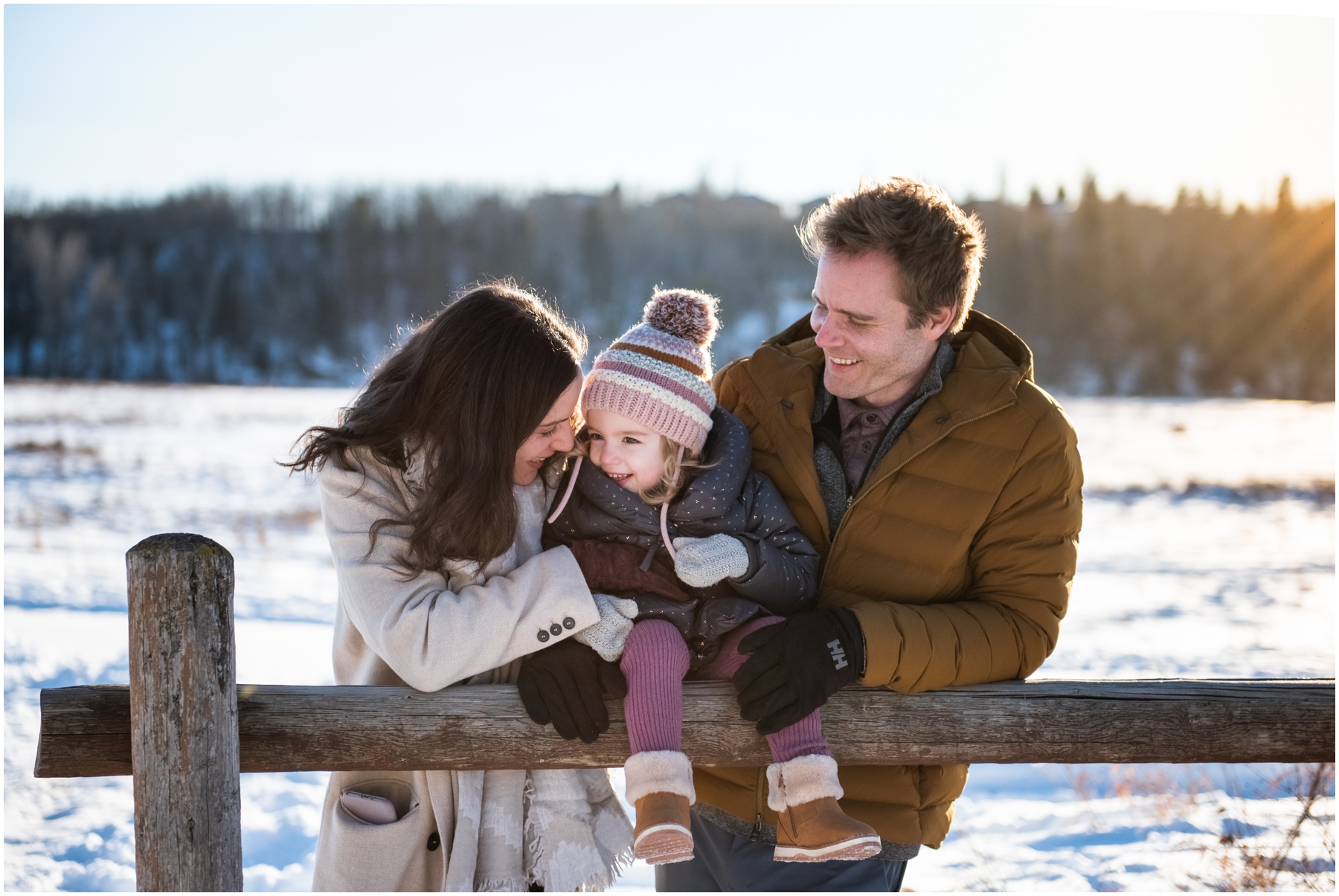 January Winter Family Photos Calgary