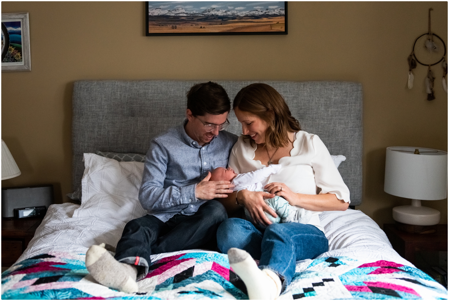 Calgary Lifestyle Newborn In Home Session
