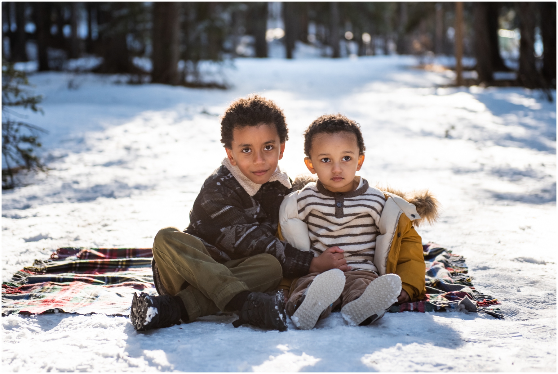 Calgary Forest Winter Family Photography