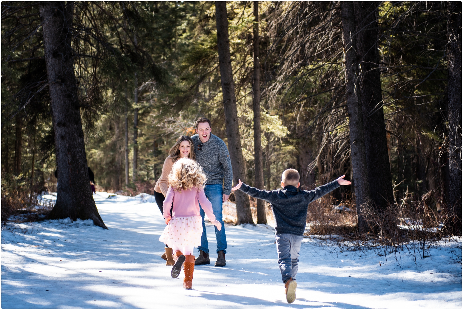 Winter Family Photographer Calgary Alberta