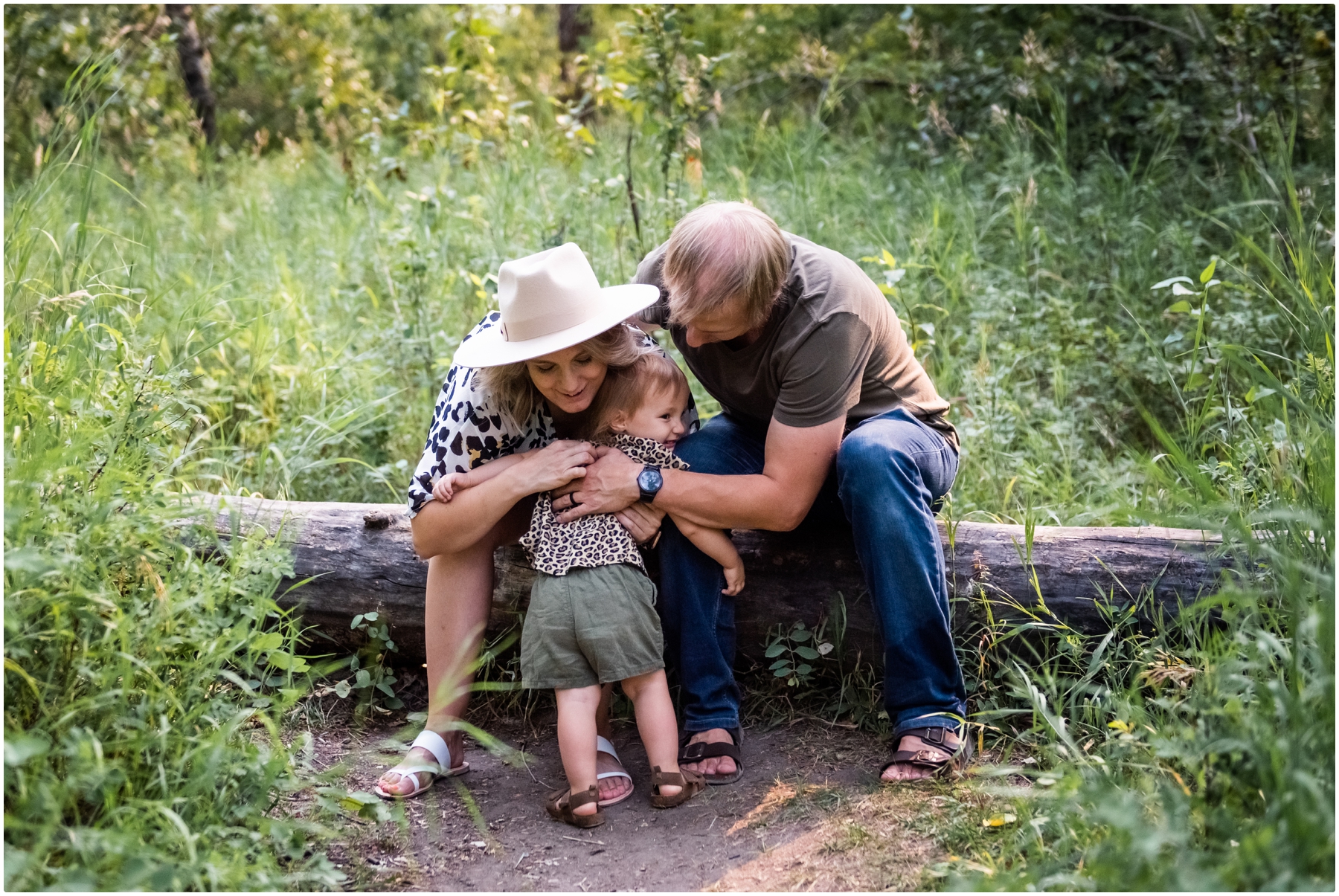 Calgary Summer Creek Family Photographer