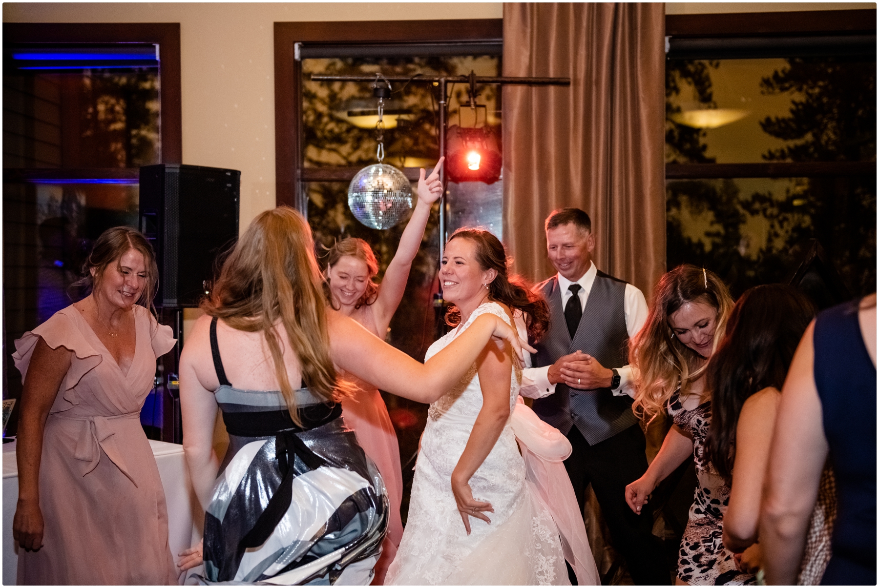 Rocky Mountain Wedding Reception Photographer -Dance Party