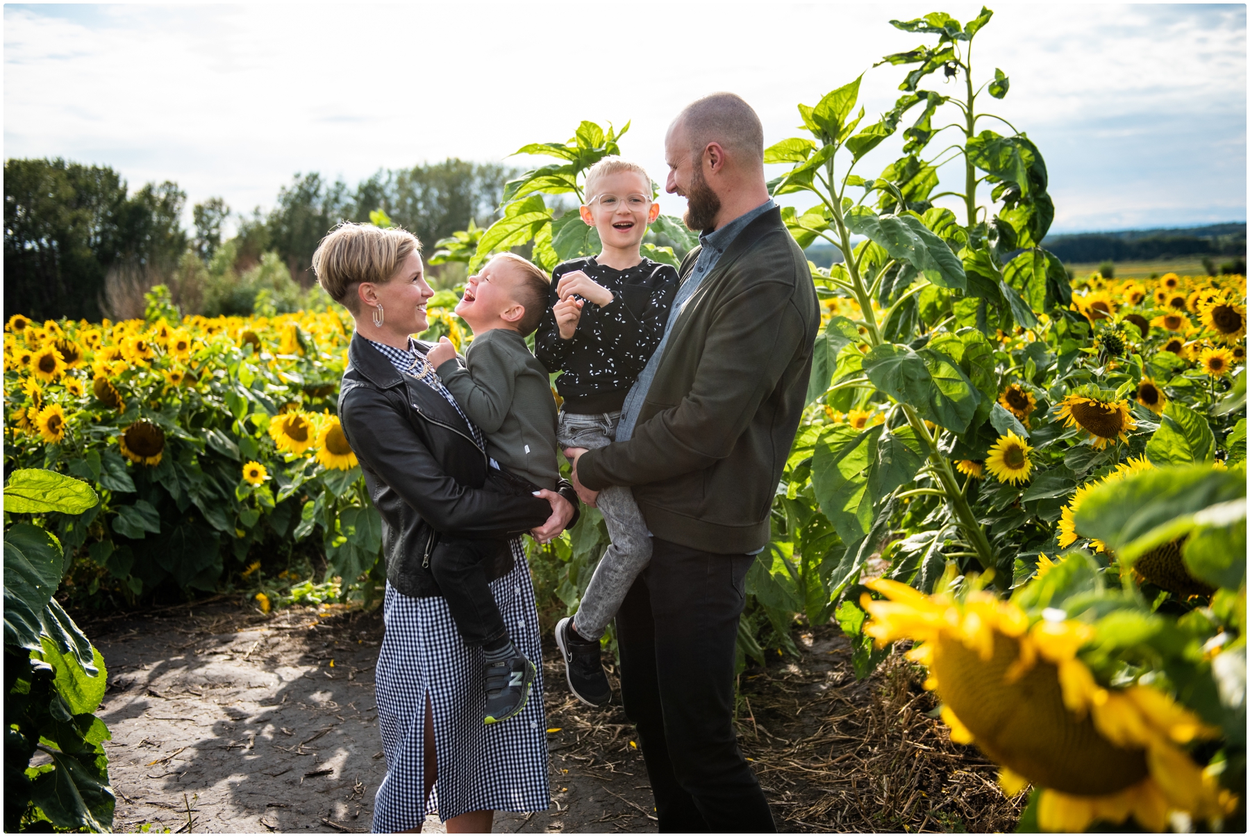 Sunflower Farm Family Photography Calgary