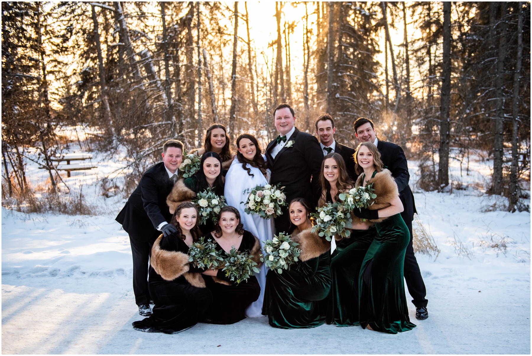 Red Deer Alberta Winter Wedding Photographer