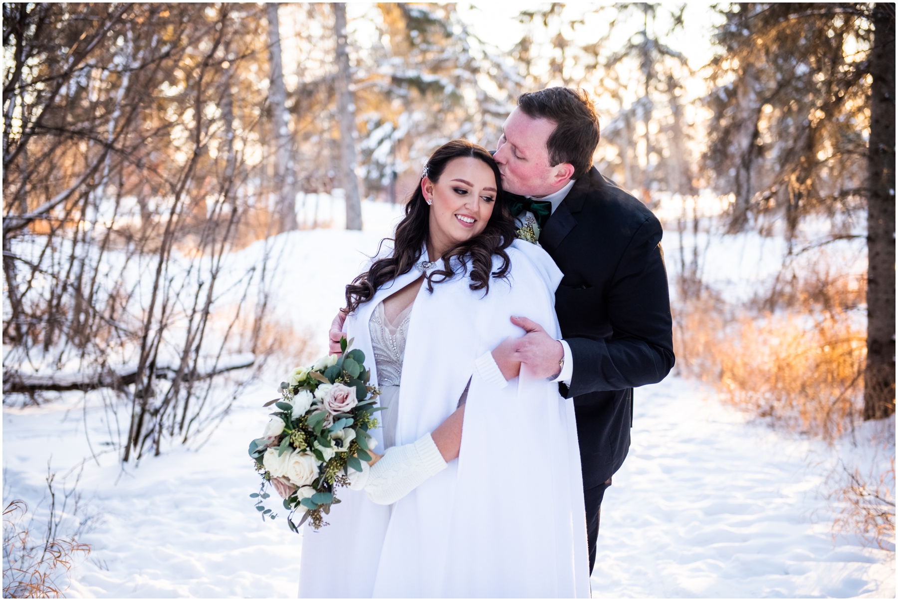 Red Deer Winter Wedding Photographers