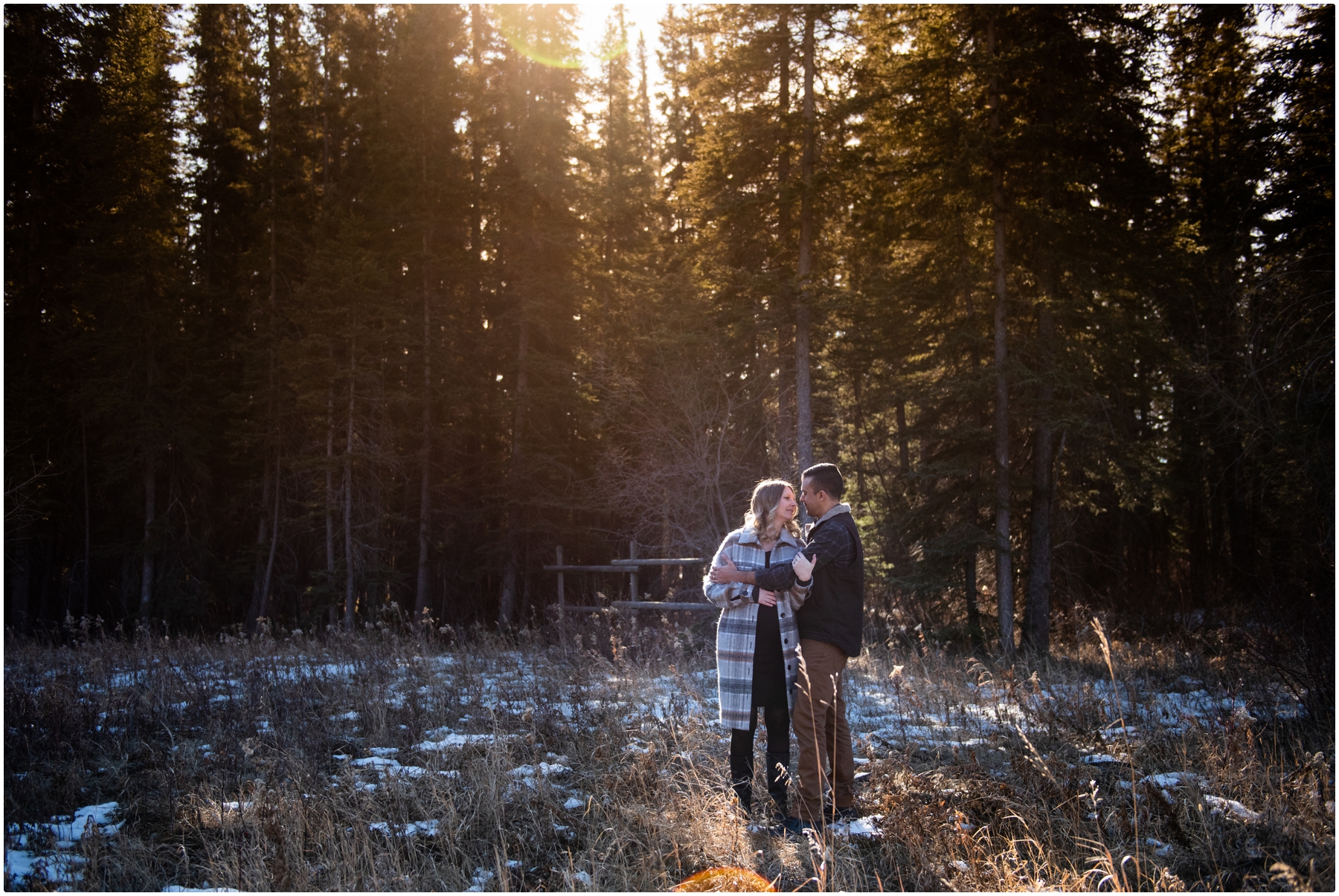 Griffith Woods Winter Calgary Maternity Session