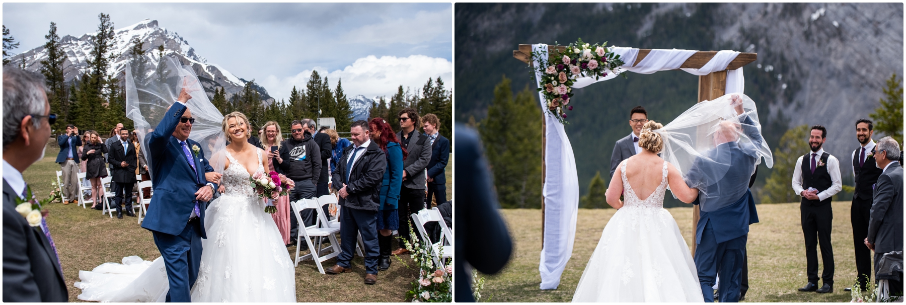 Outdoor Banff Wedding Ceremony Location
