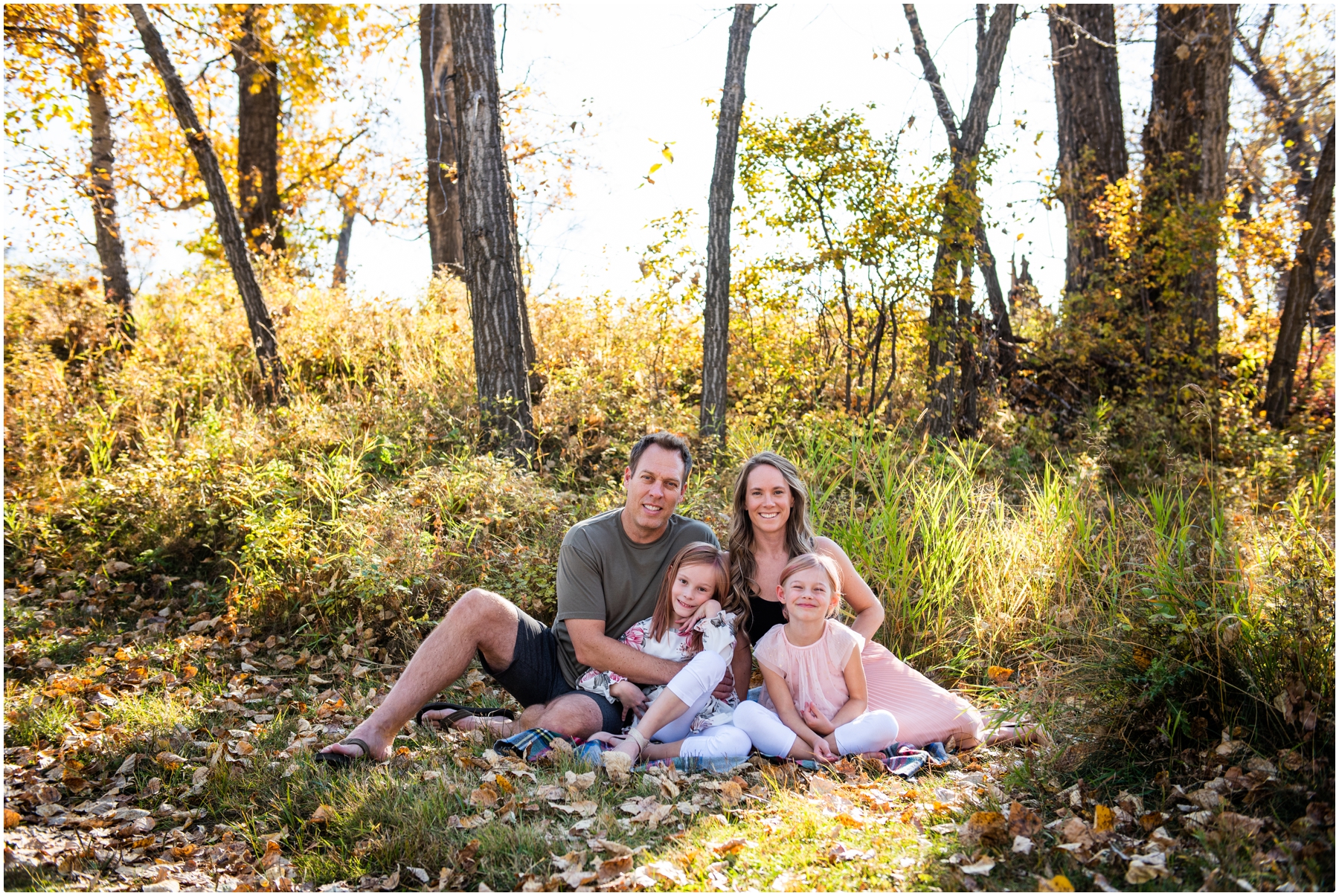 Calgary Autumn Fish Creek Park Family Photos