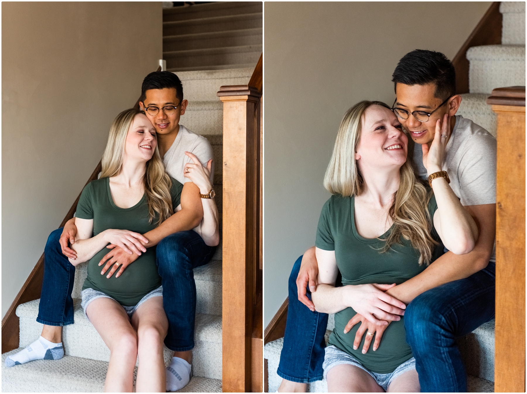 Calgary In Home Maternity Photography Session