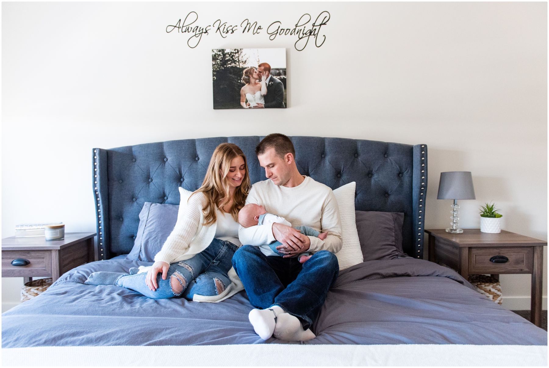 Calgary Newborn Photography Session With Mom & Dad