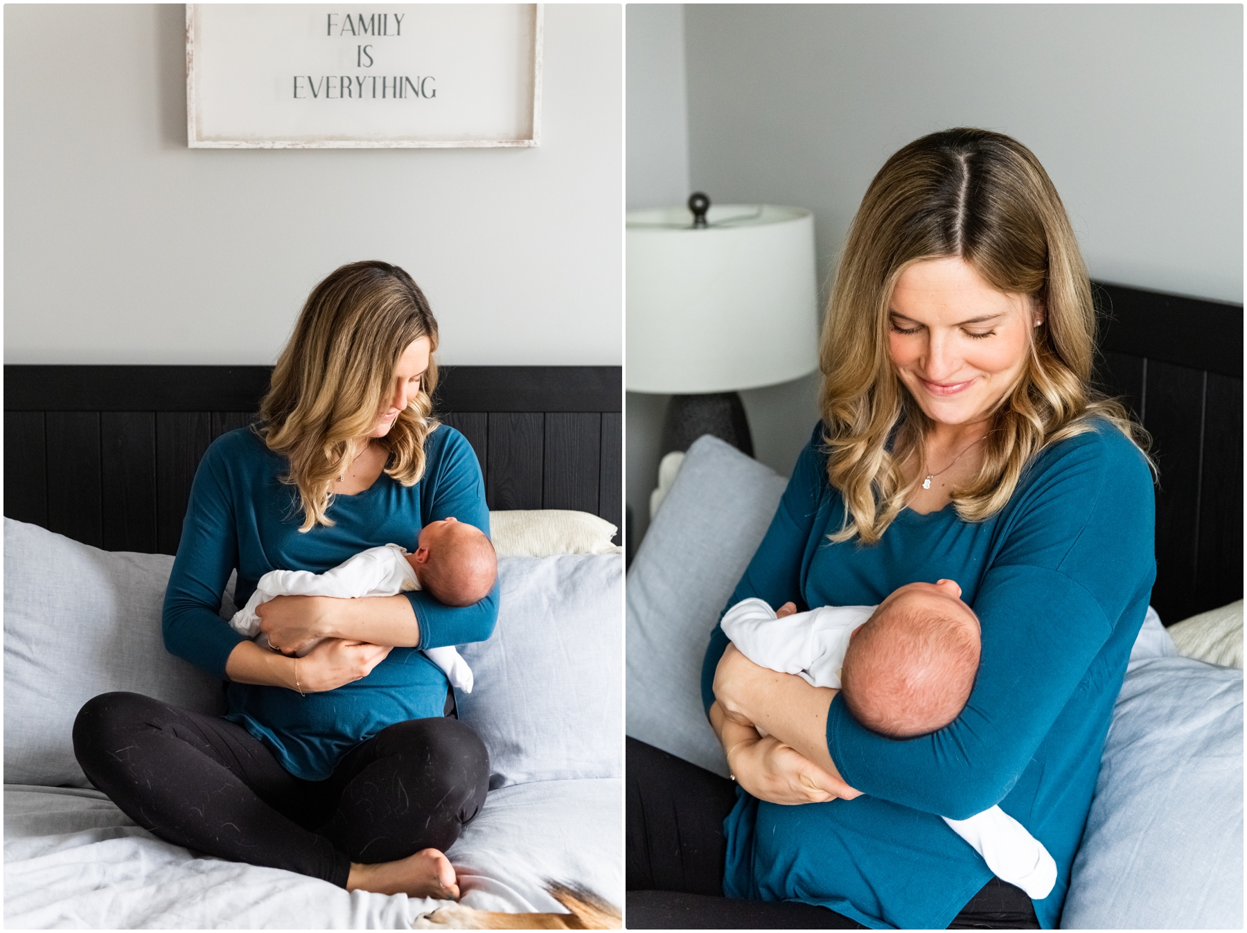Mom & Baby Newborn Photos Calgary