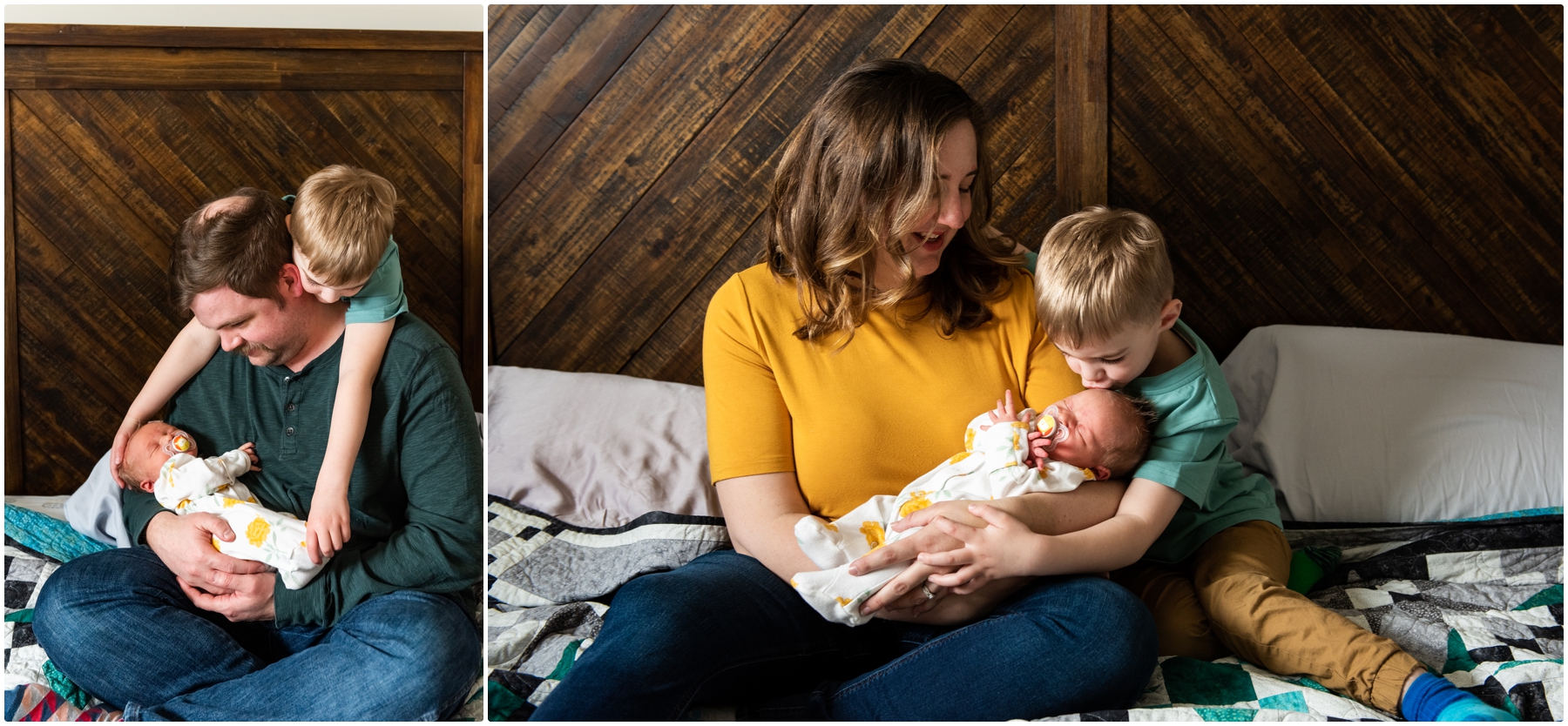 Calgary Family Lifestyle In Home Newborn Photos