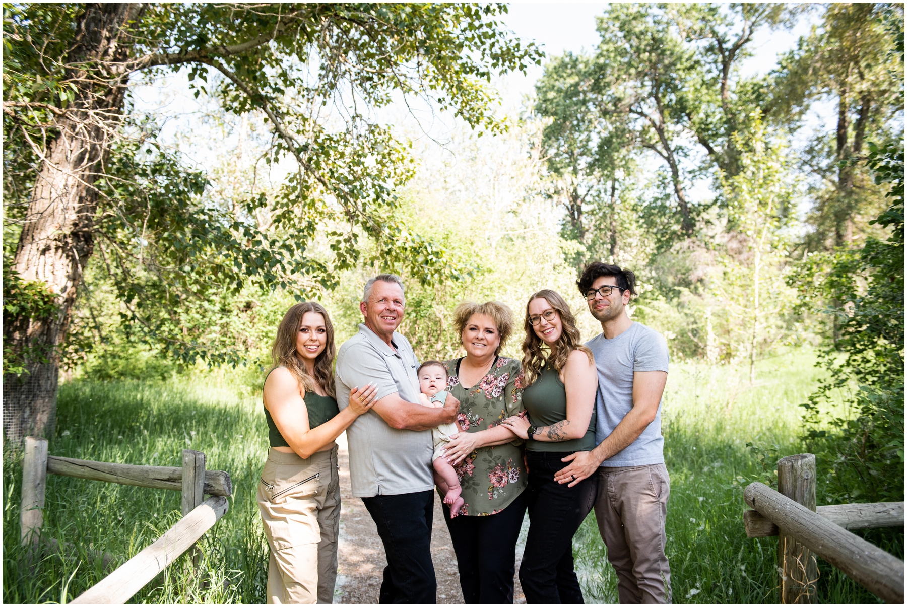 Calgary Pearce Estate Park Summer Extended Family Session