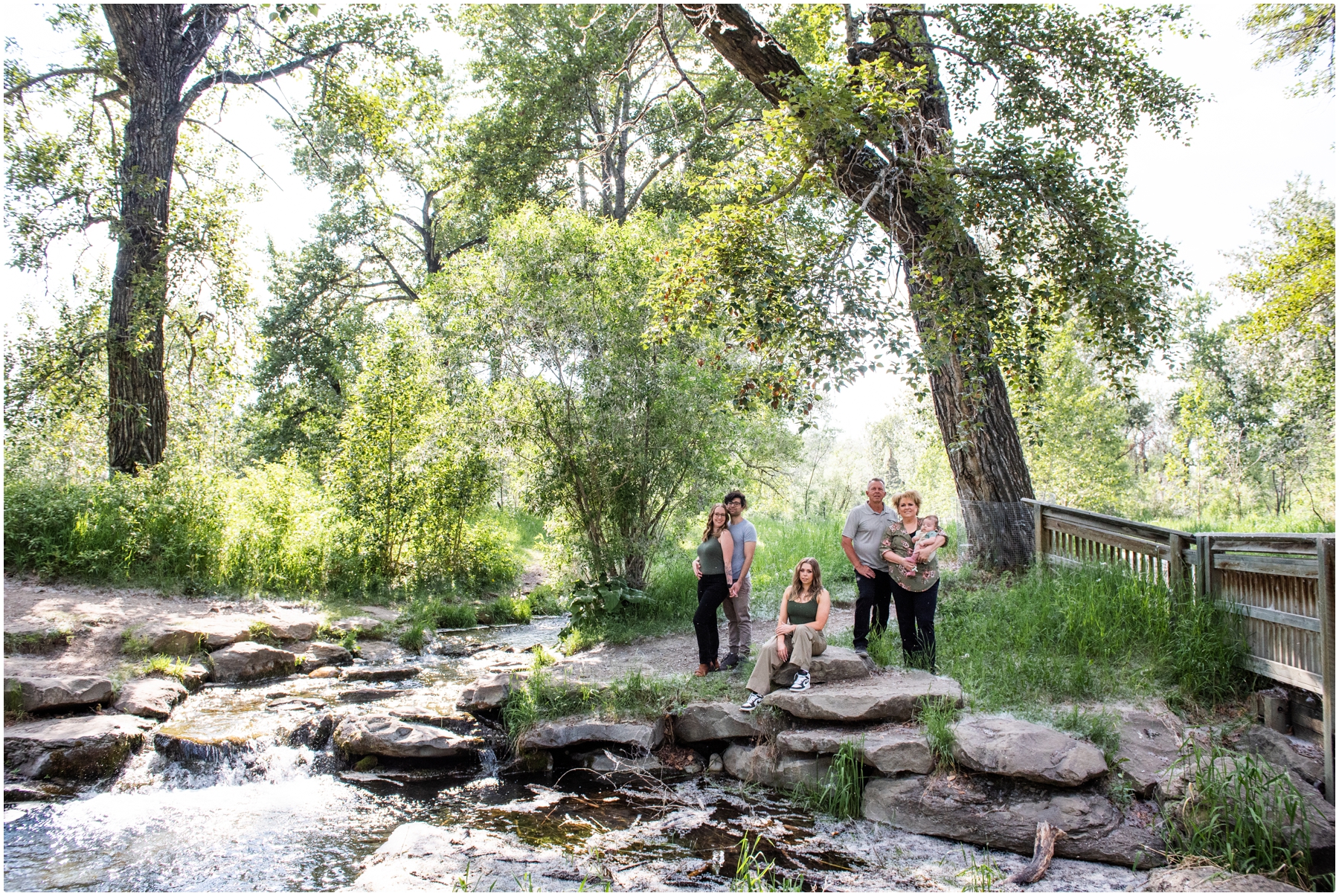 Pearce Estate Park Summer Extended Family Session Calgary
