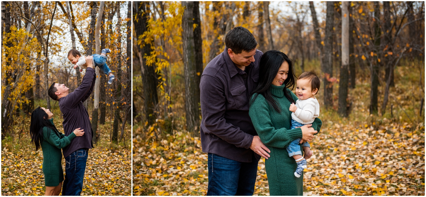 Calgary Autumn Family Photos Carburn Park