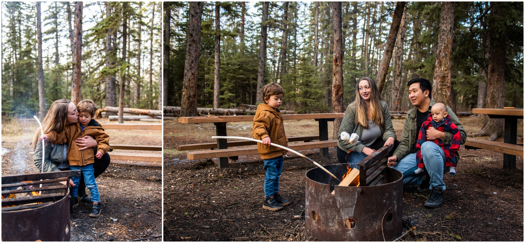 Calgary Campfire Family Photography Session