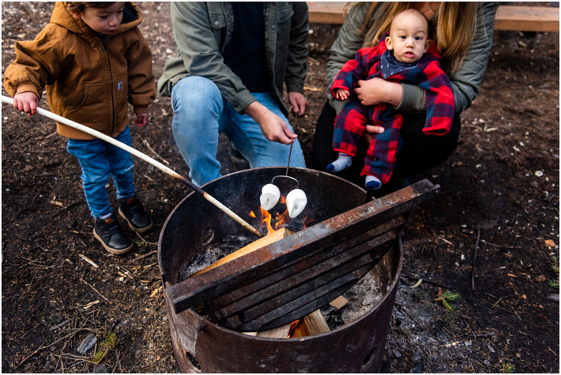 Calgary Campfire Family Photography