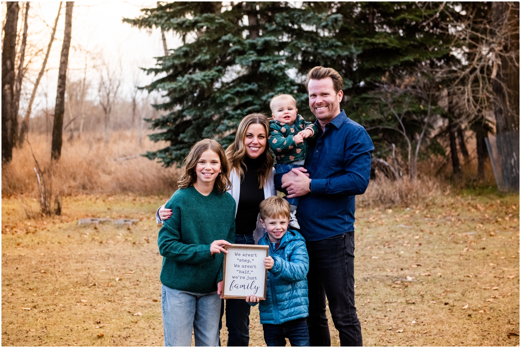 Calgary Winter Blended Family Photographer