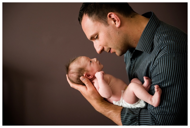 Dad & Daughter Newborn Photography