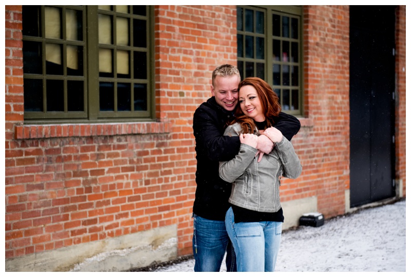Simmons Building Engagement Photography Calgary