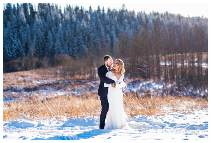 Winter Wedding Cochrane Alberta