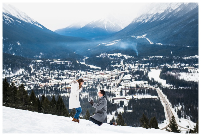 Banff Marriage Proposal Photography