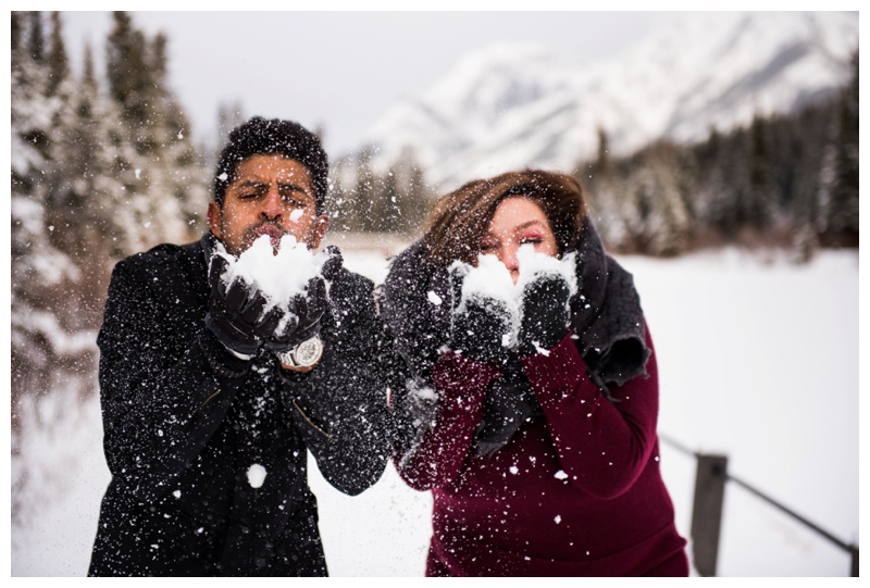 Winter Engagement Photography Canmore Alberta