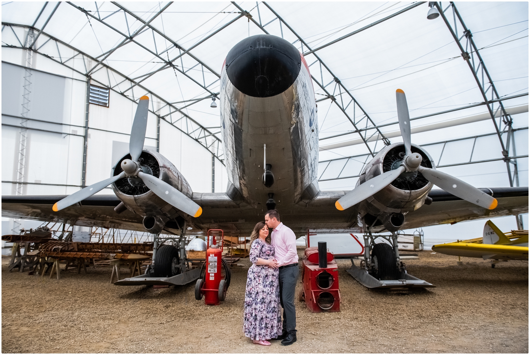 Calgary Aerospace Museum Maternity Photos