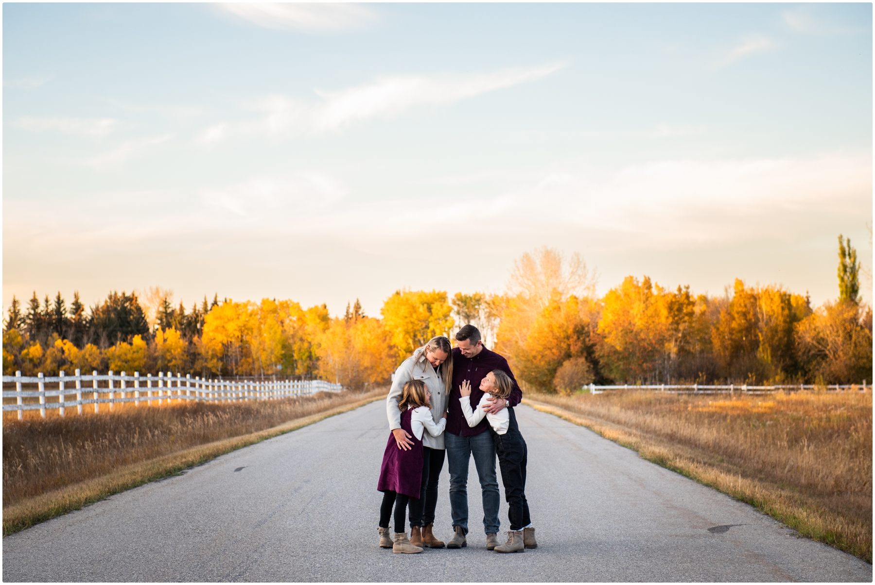 Sunset Calgary Family Photo Session
