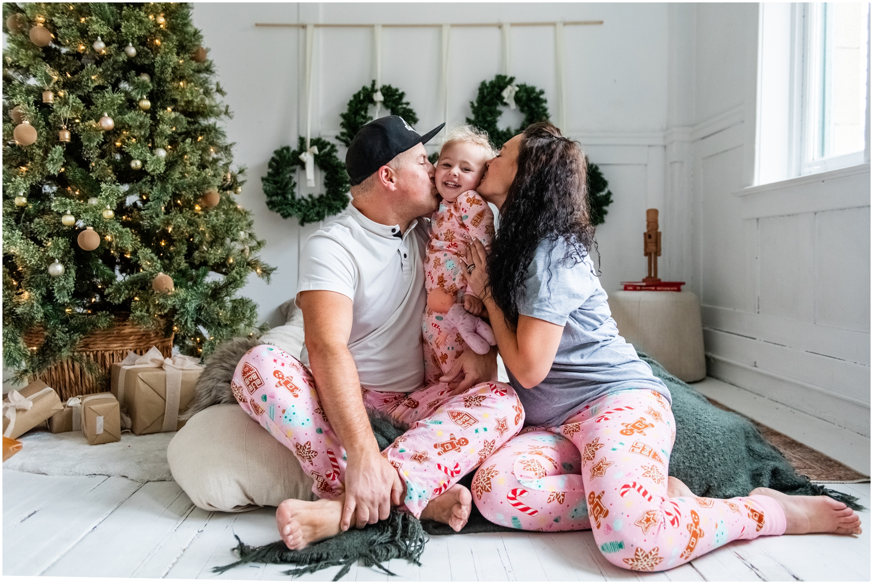 Calgary Christmas Pajama Photography Family Session