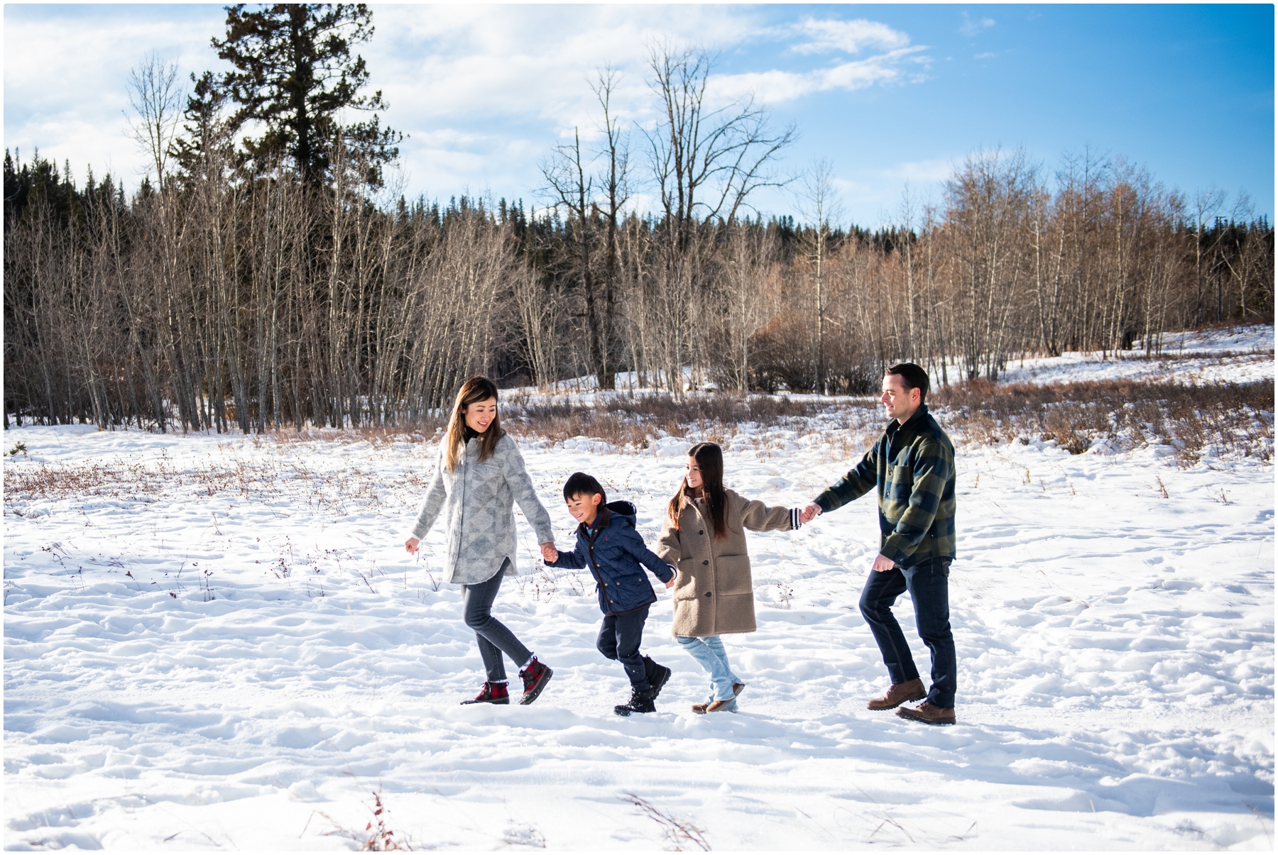 Calgary Snowy Outdoor Family Session