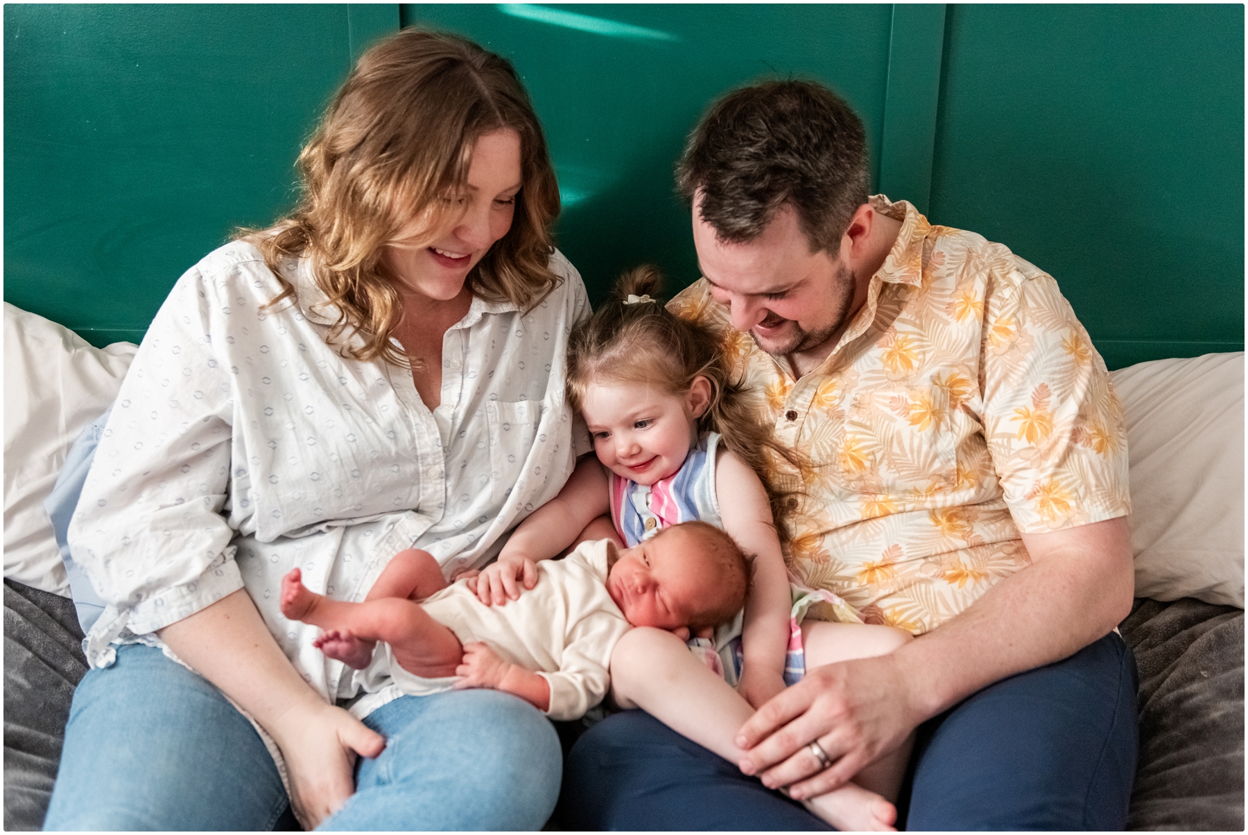 Calgary At Home Family Newborn Photography Session