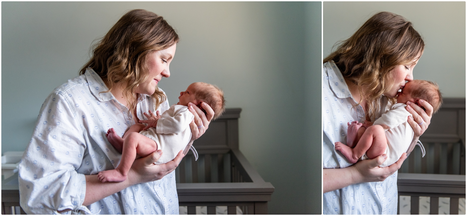 Calgary At Home Mom & baby Newborn Session