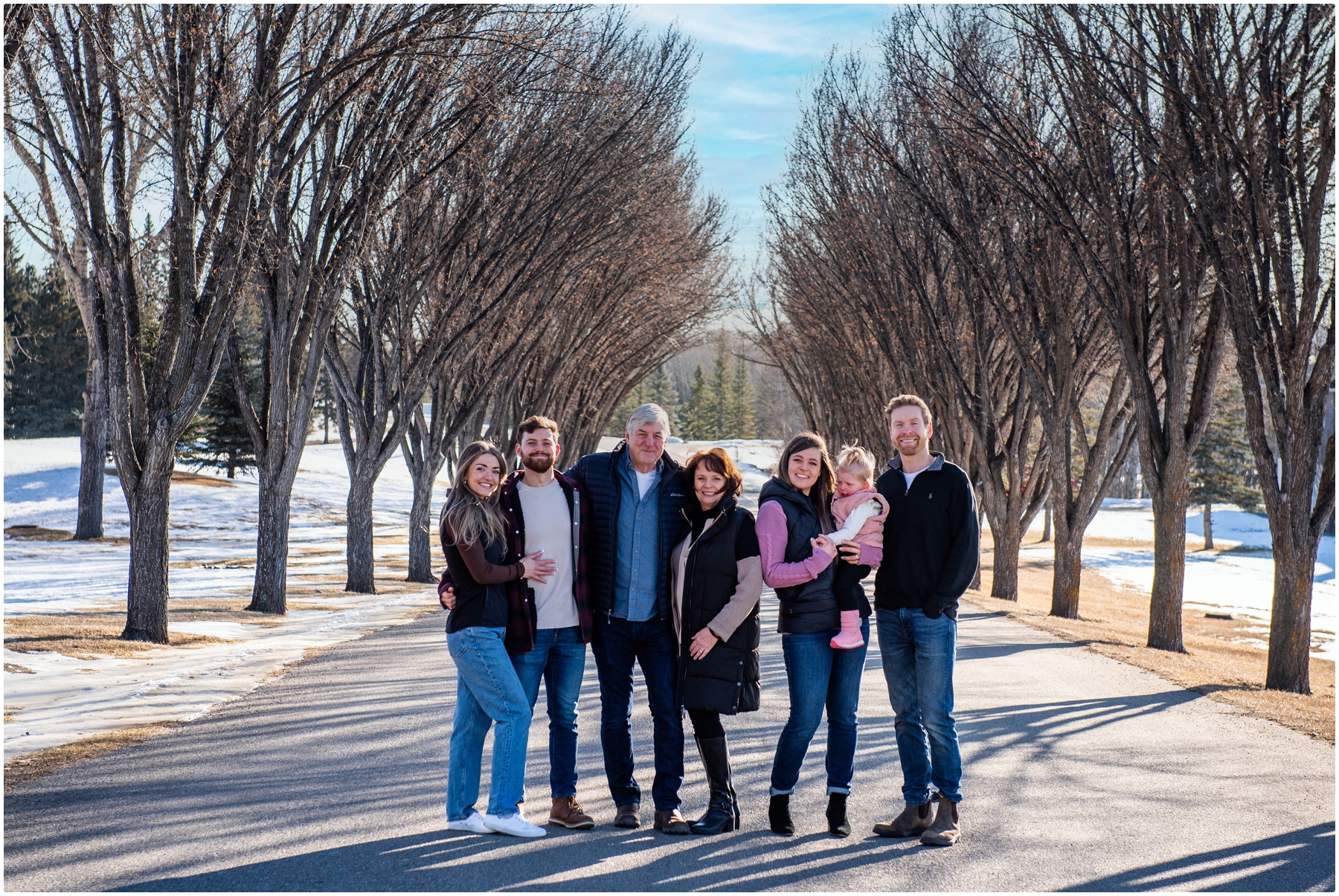 Winter Extended Family Photography Calgary AB