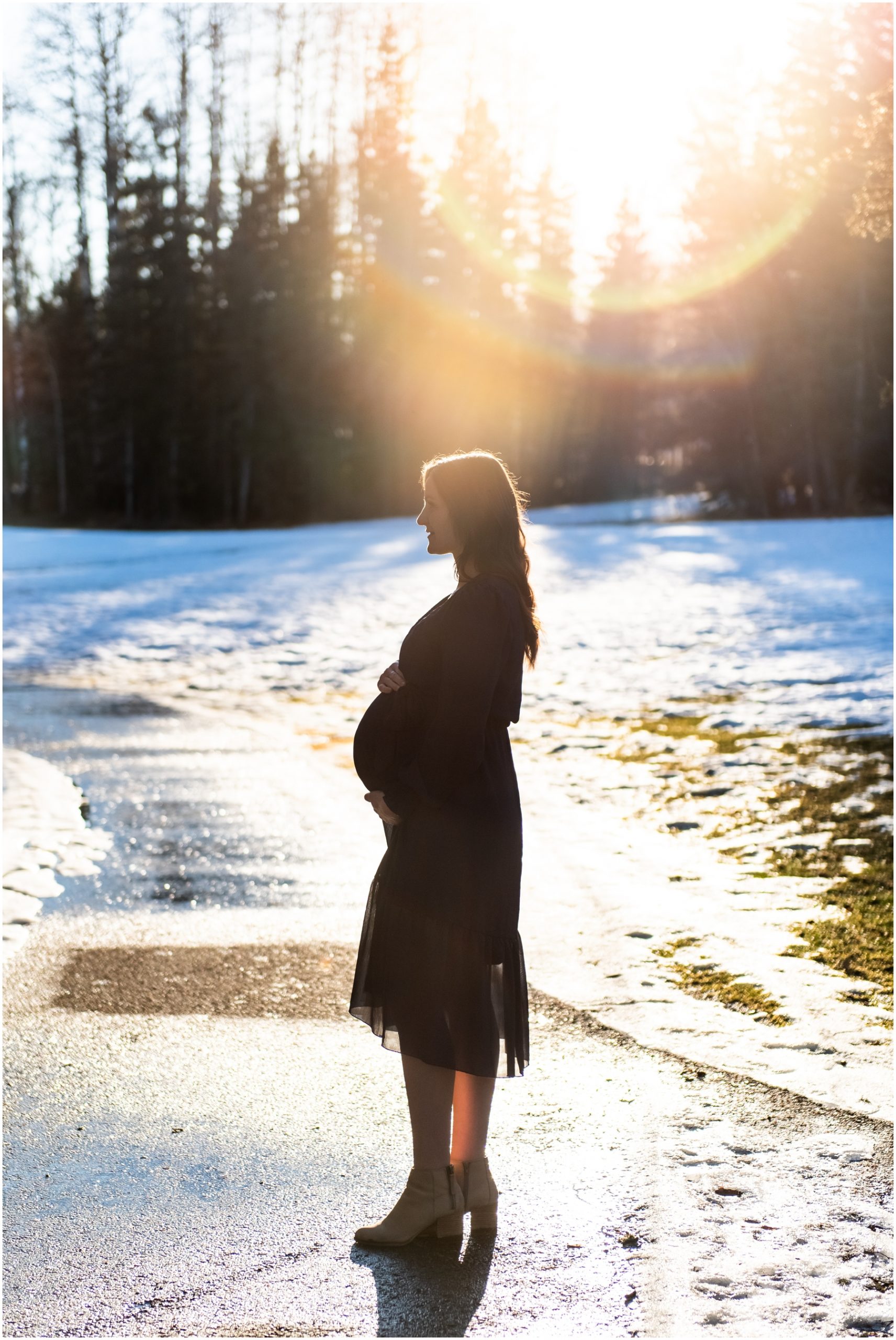 Calgary Sunkissed Maternity Session