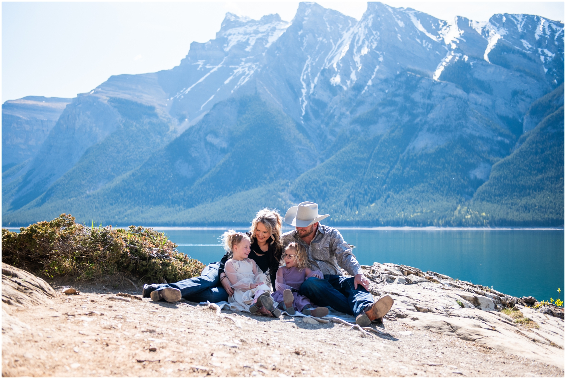 Banff Lake Minniwanka Family Photography