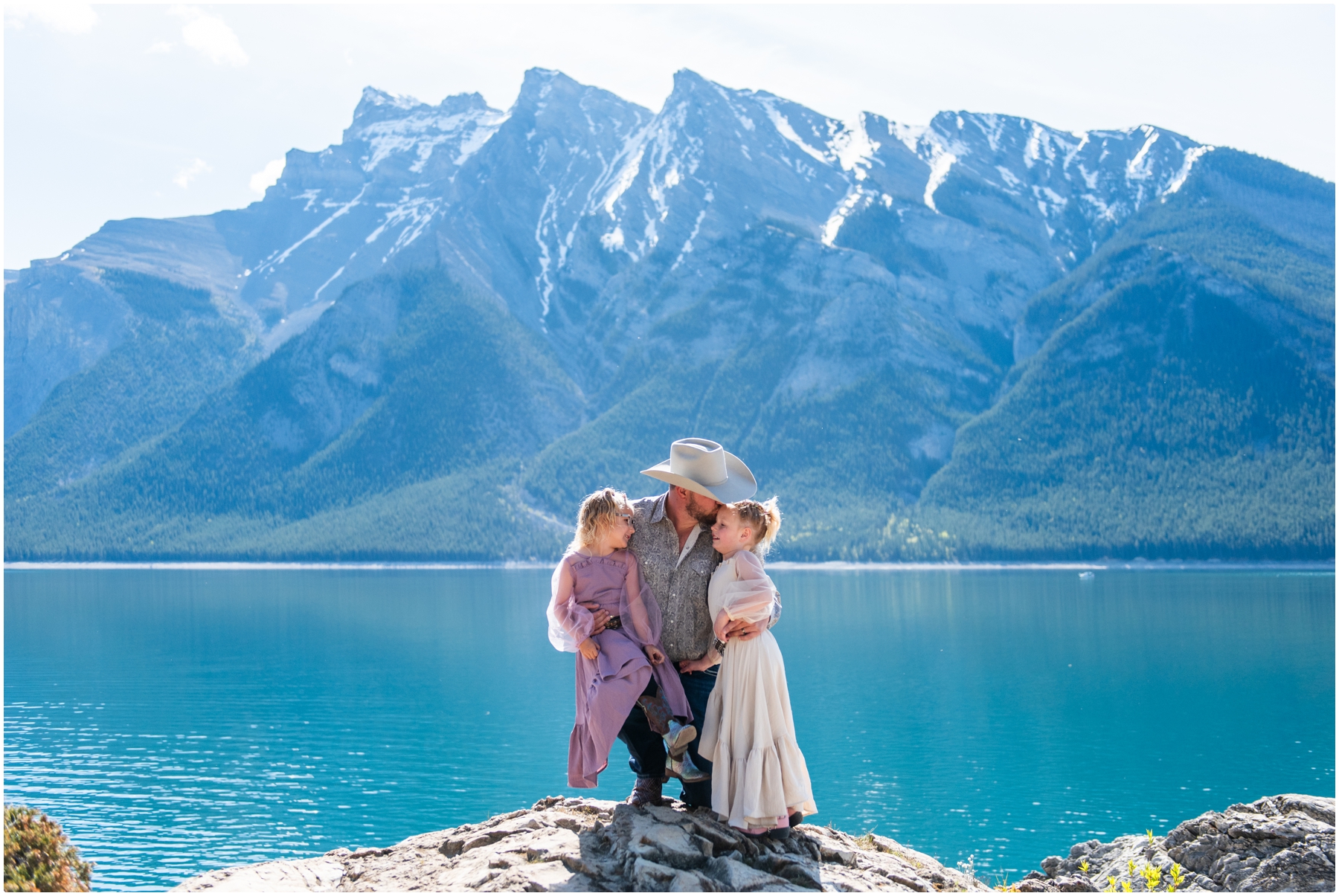 Banff Lake Minniwanka Spring Family Photos