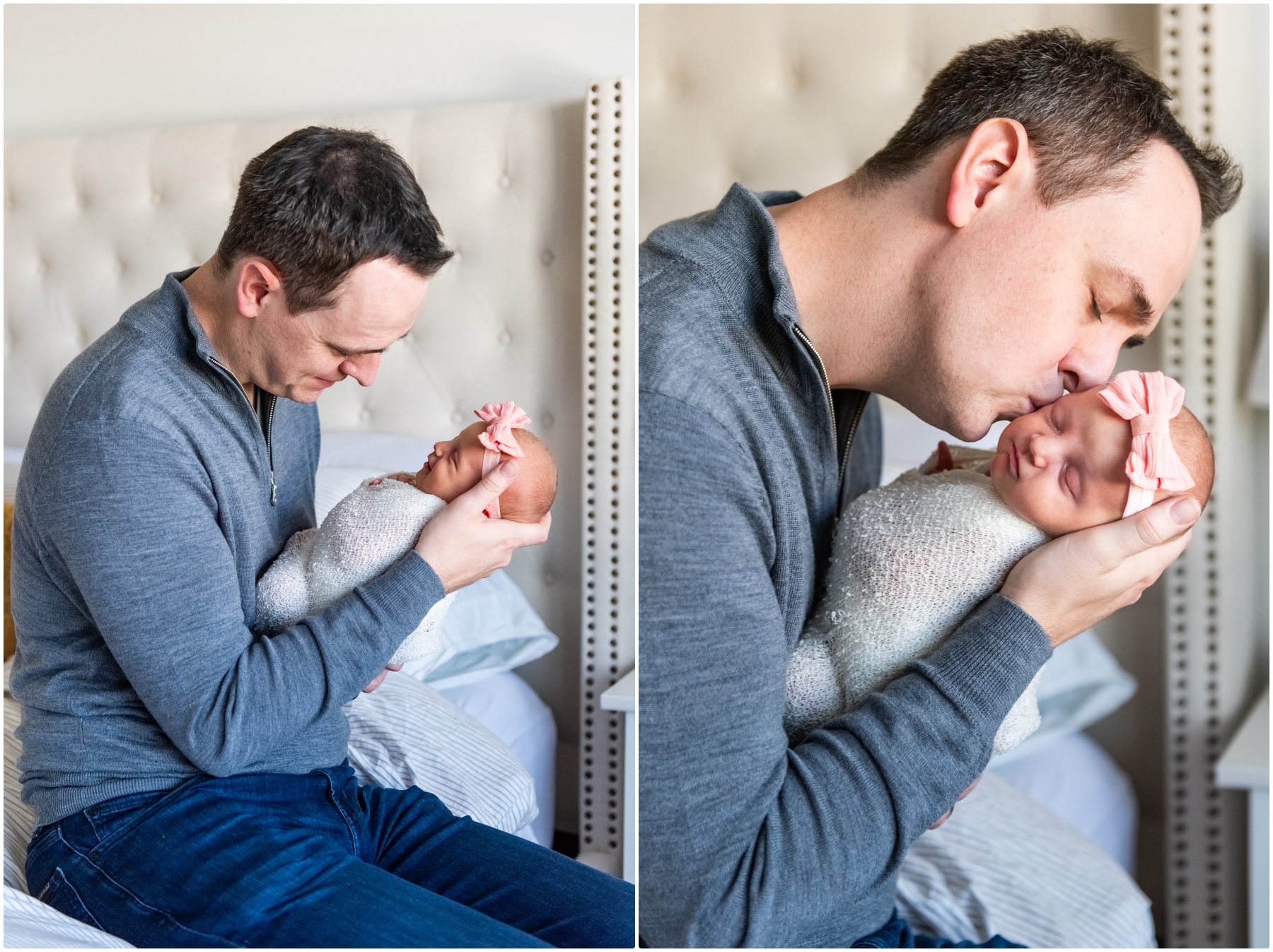 Calgary Dad & Daughter Newborn Photo Session